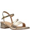 CLARKS WOMENS SANDAL - GOLD LEATHER
